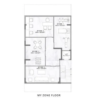 Floor Plan of Antalya Hills - Sector 79, Gurugram | M3M